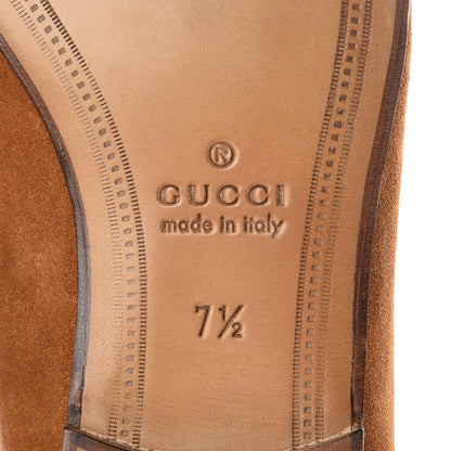 Gucci Suede Mens Brixton Horsebit Loafers 7.5 Brown 6 of 7