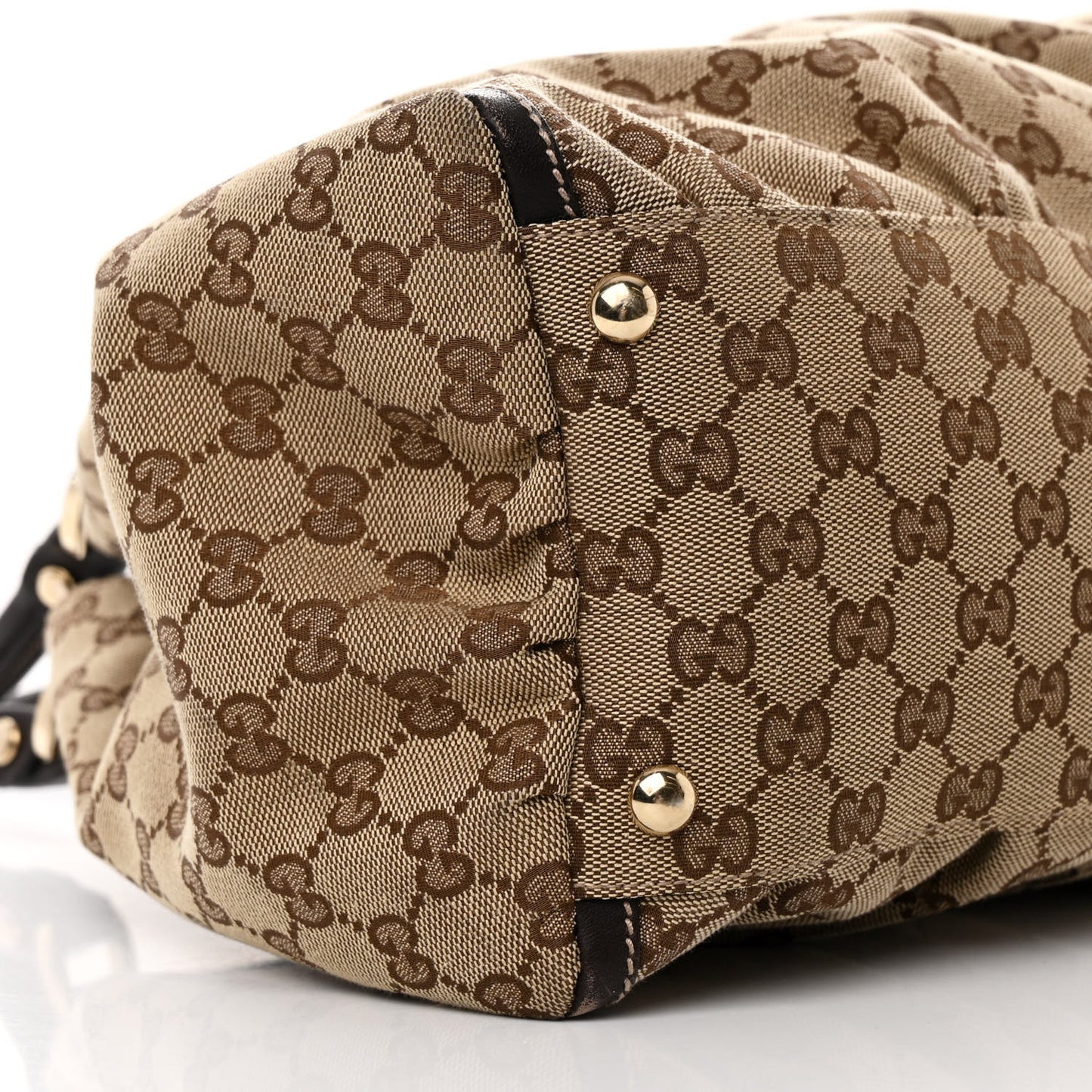 Monogram Large D Gold Hobo Dark Brown