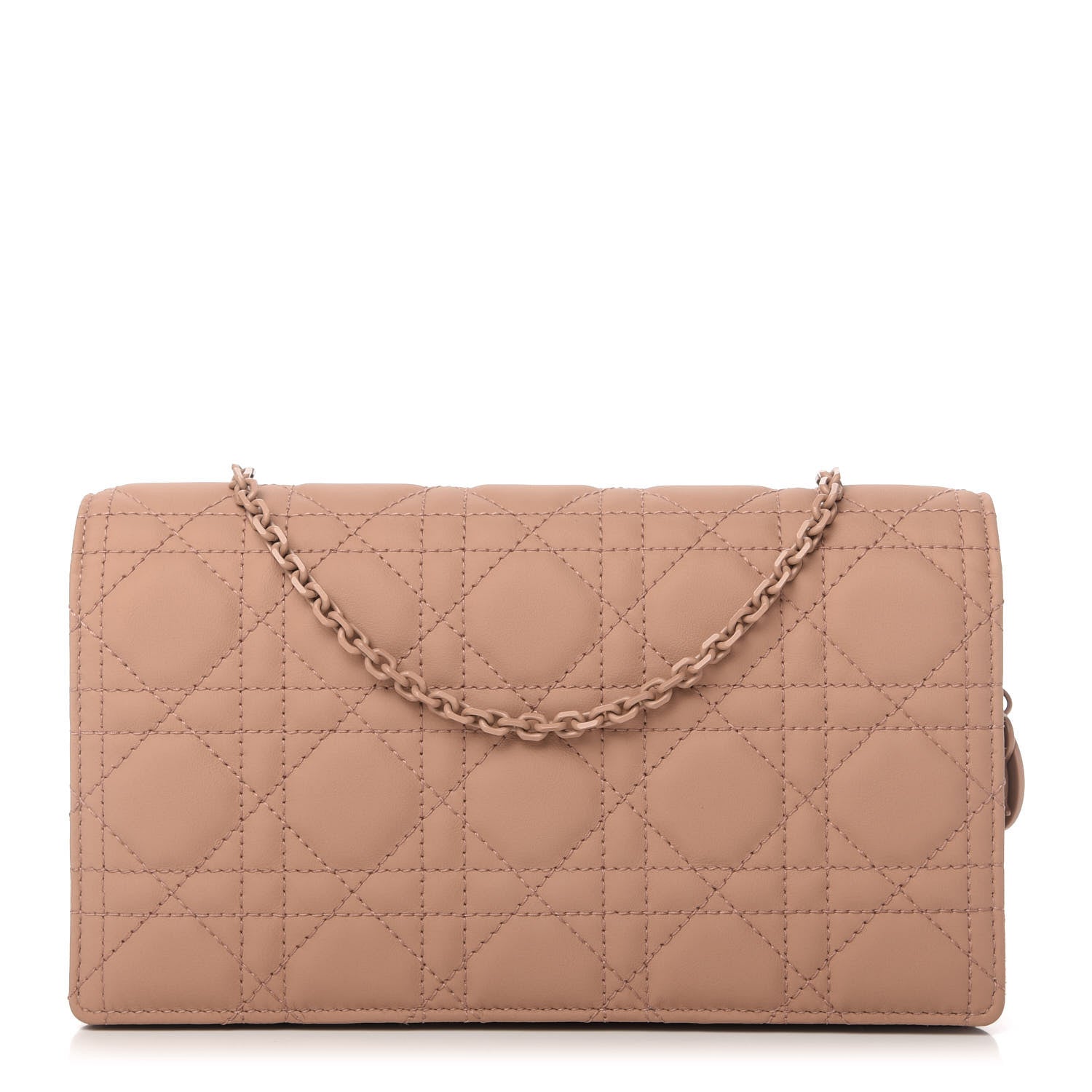 Christian Dior Ultra Matte Calfskin Cannage Lady Dior Clutch Fard 1 of 13