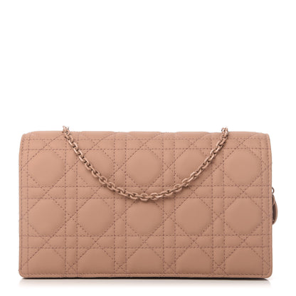Christian Dior Ultra Matte Calfskin Cannage Lady Dior Clutch Fard 1 of 13