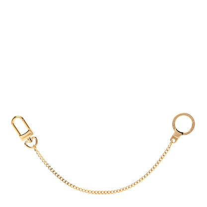 Louis Vuitton Metal Pochette Extender Key Ring Chain Gold 1 of 5