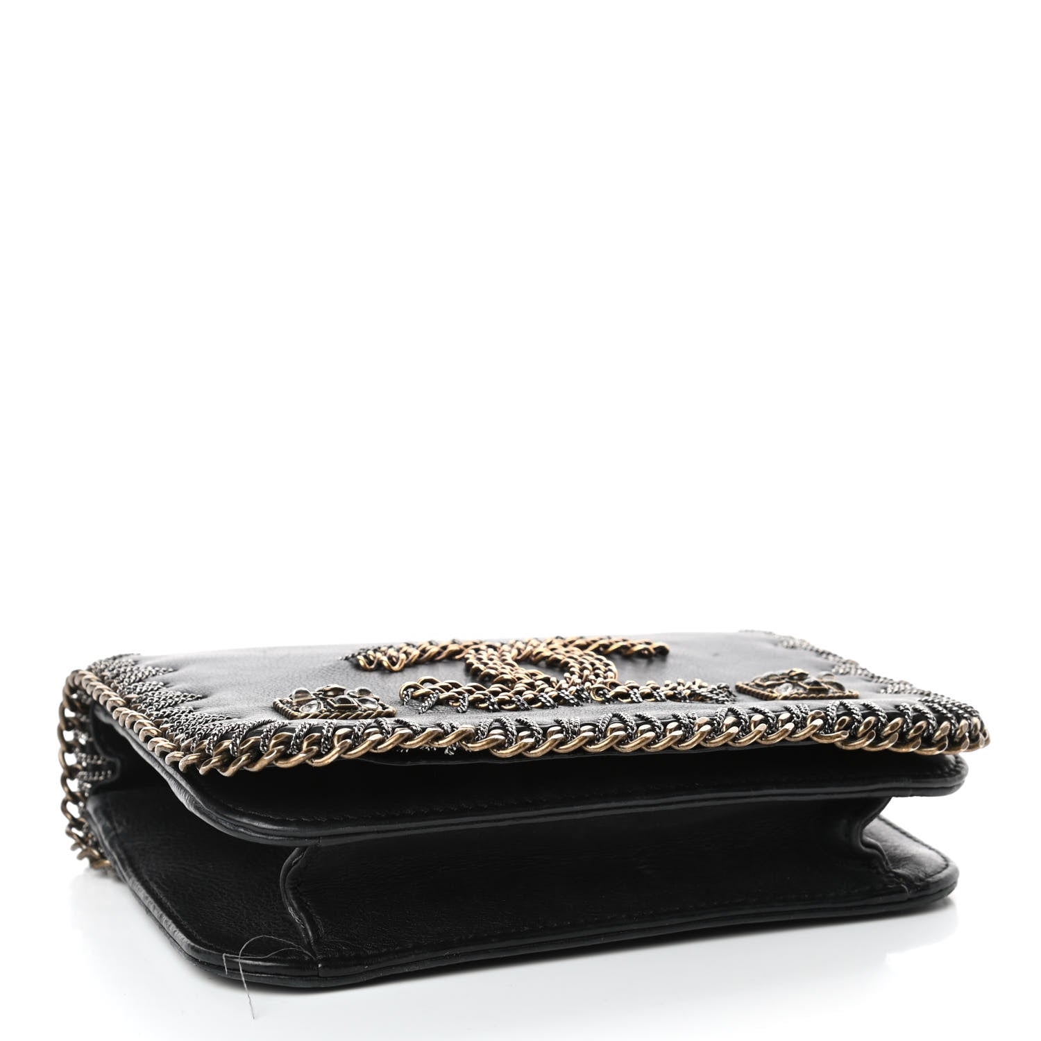 Chanel Calfskin Chain CC Small Byzance Flap Black 3 of 4