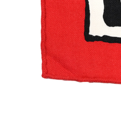 Hermes Cashmere Silk Libre Comme Pegase Shawl 140 Black Rouge Kaki 6 of 10