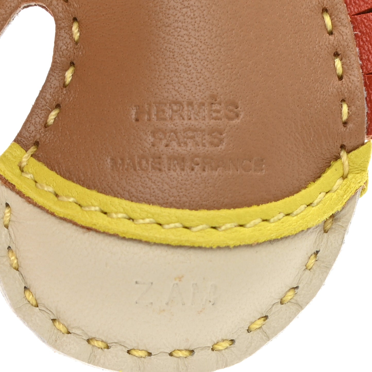 Milo Lambskin Geegee Savannah Bag Charm Chai Craie Lime