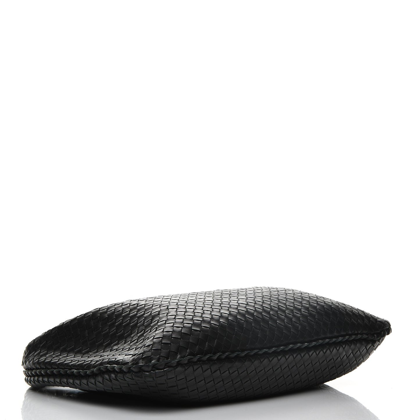 Nappa Intrecciato Large Veneta Hobo Nero Black