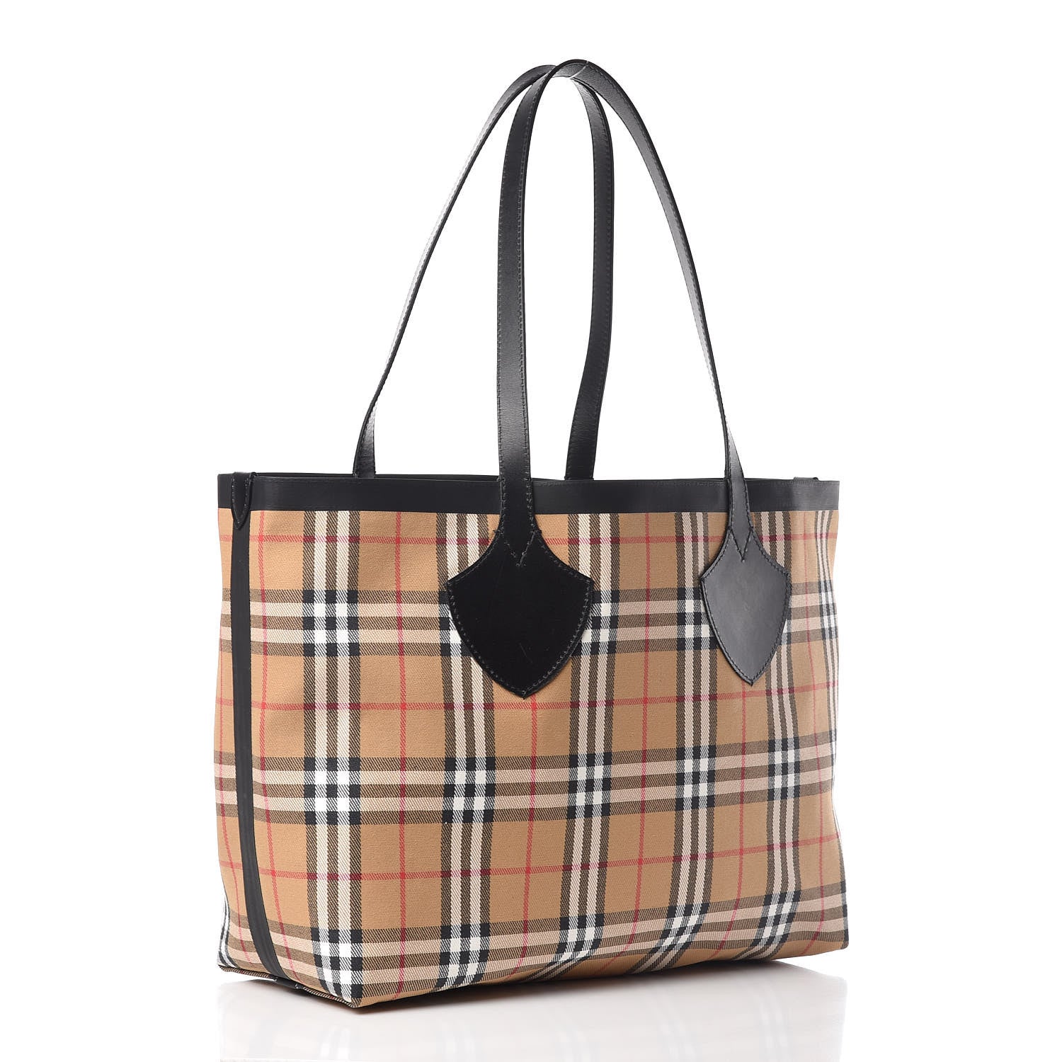 Burberry Vintage Check Transparent Large The Giant Reversible Tote Black 5 of 22