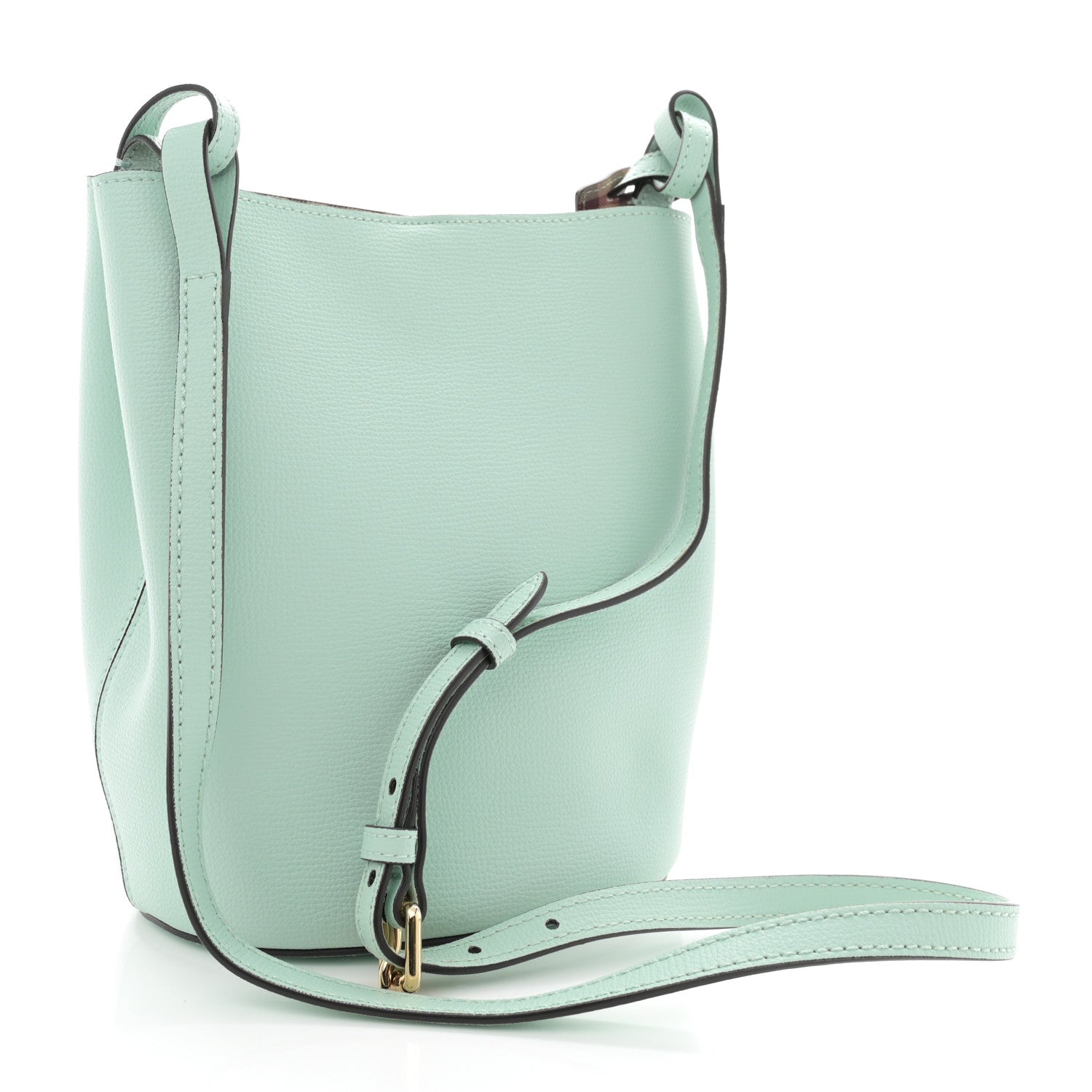 Burberry Calfskin Small Lorne Bucket Crossbody Pale Opal 3 of 12
