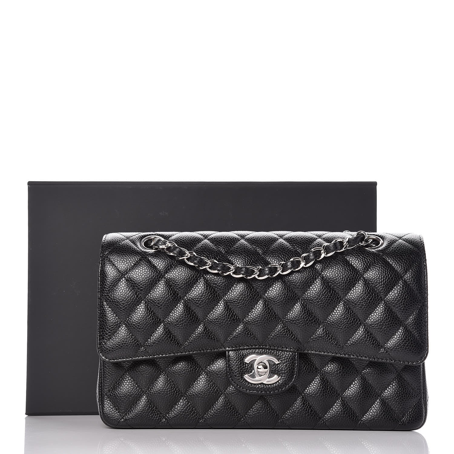 Chanel Caviar Quilted Medium Double Flap Black 10 of 10