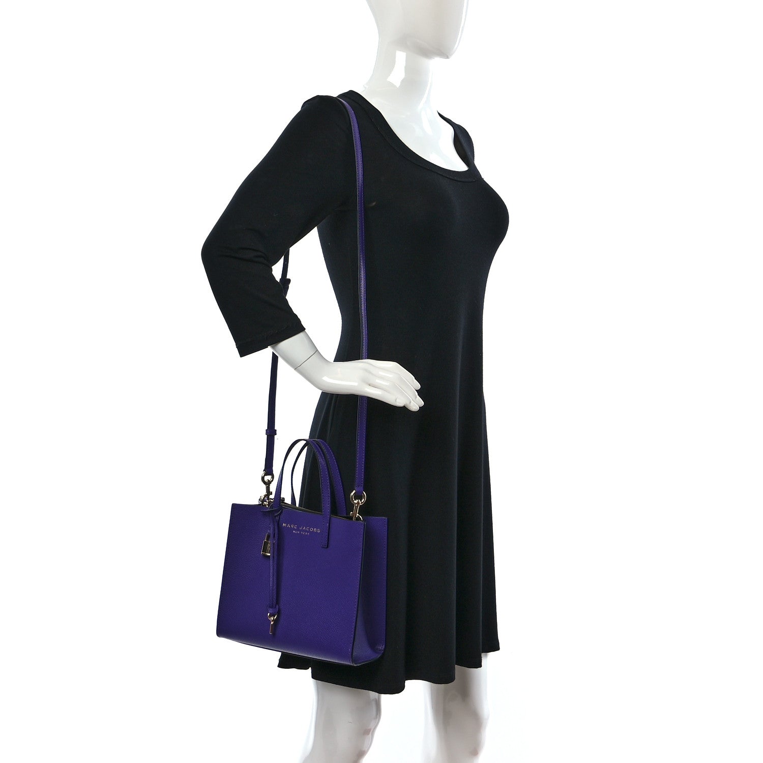 Marc Jacobs Calfskin Mini Grind Tote Bag Heliotrope 2 of 8