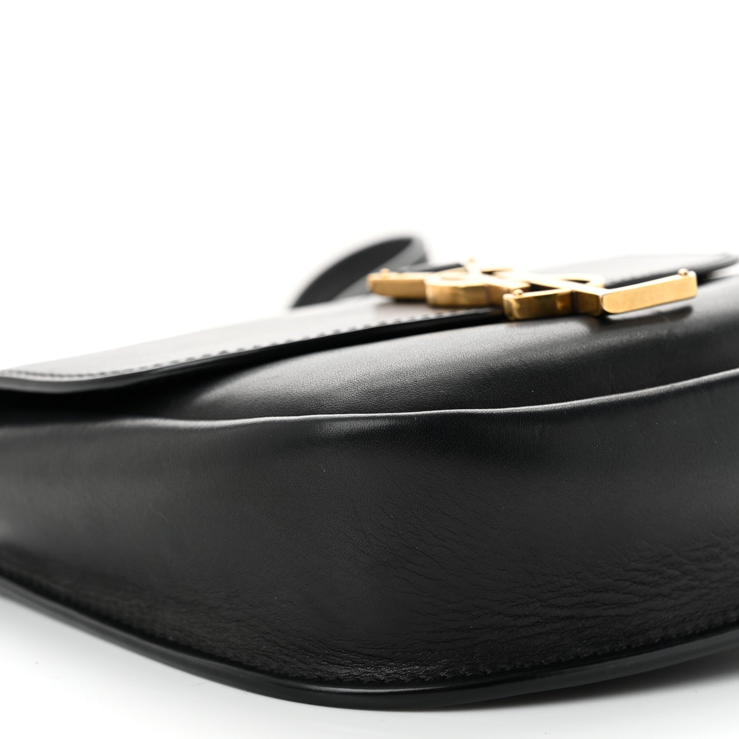Smooth Calfskin Classic Monogram Small Kaia Satchel Black