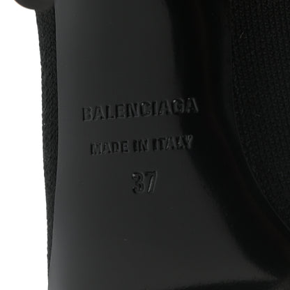 Balenciaga Recycled Knit Logo Knife 80mm Pumps 37 Black White 8 of 9