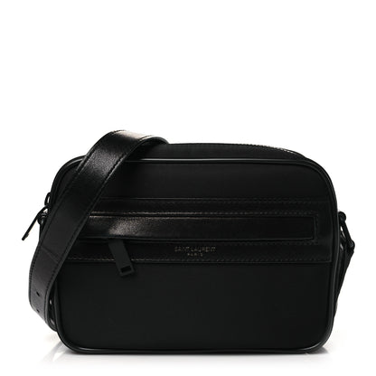 Saint Laurent Lambskin Nylon Small Camp Camera Bag Black 1 of 9
