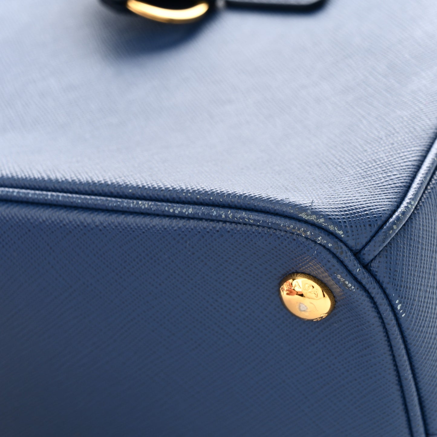 Saffiano Lux Small Galleria Double Zip Tote Bluette