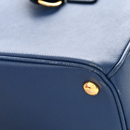Prada Saffiano Lux Small Galleria Double Zip Tote Bluette 11 of 14