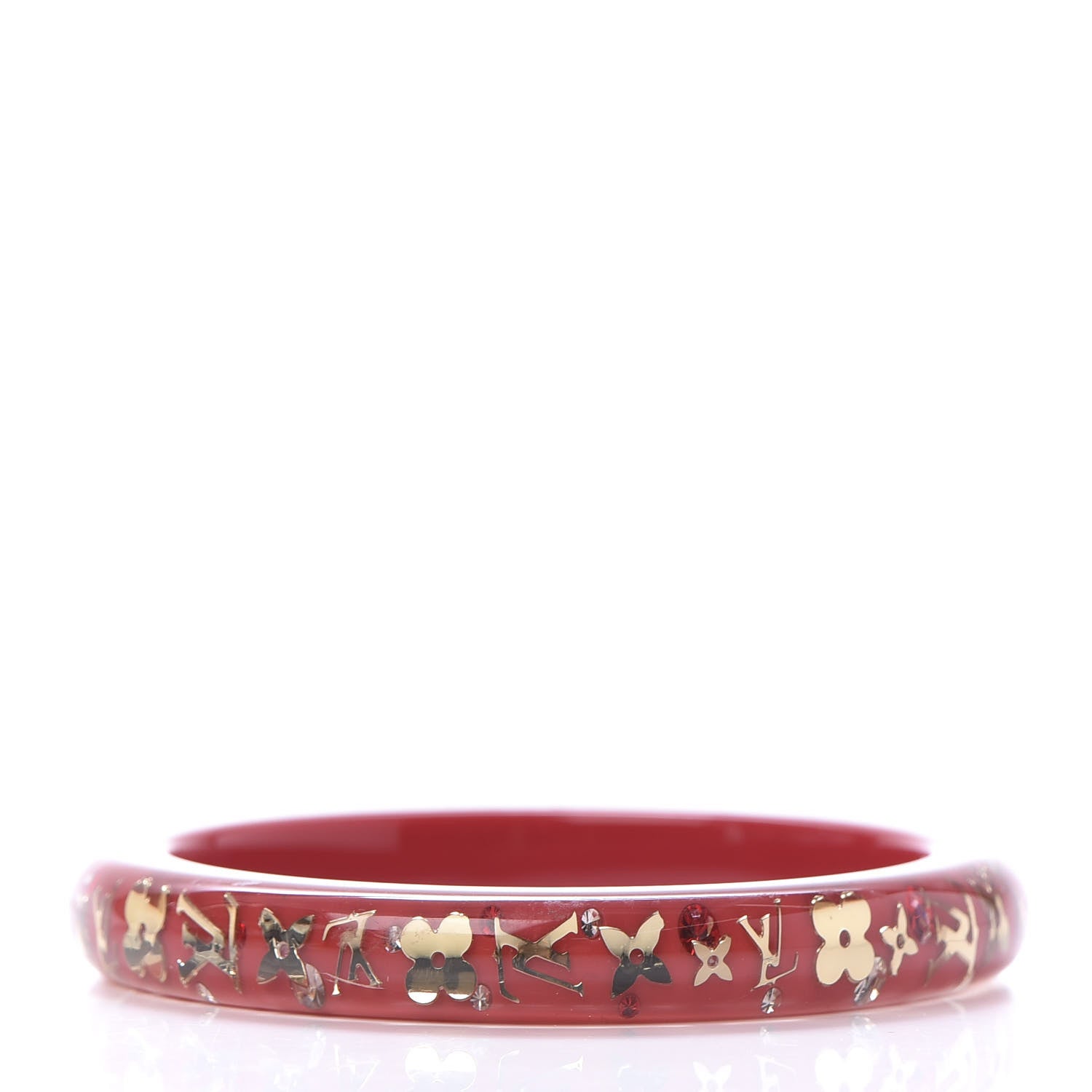 Louis Vuitton Resin Swarovski TPM Inclusion Bracelet Medium Pomme D'Amour 3 of 3