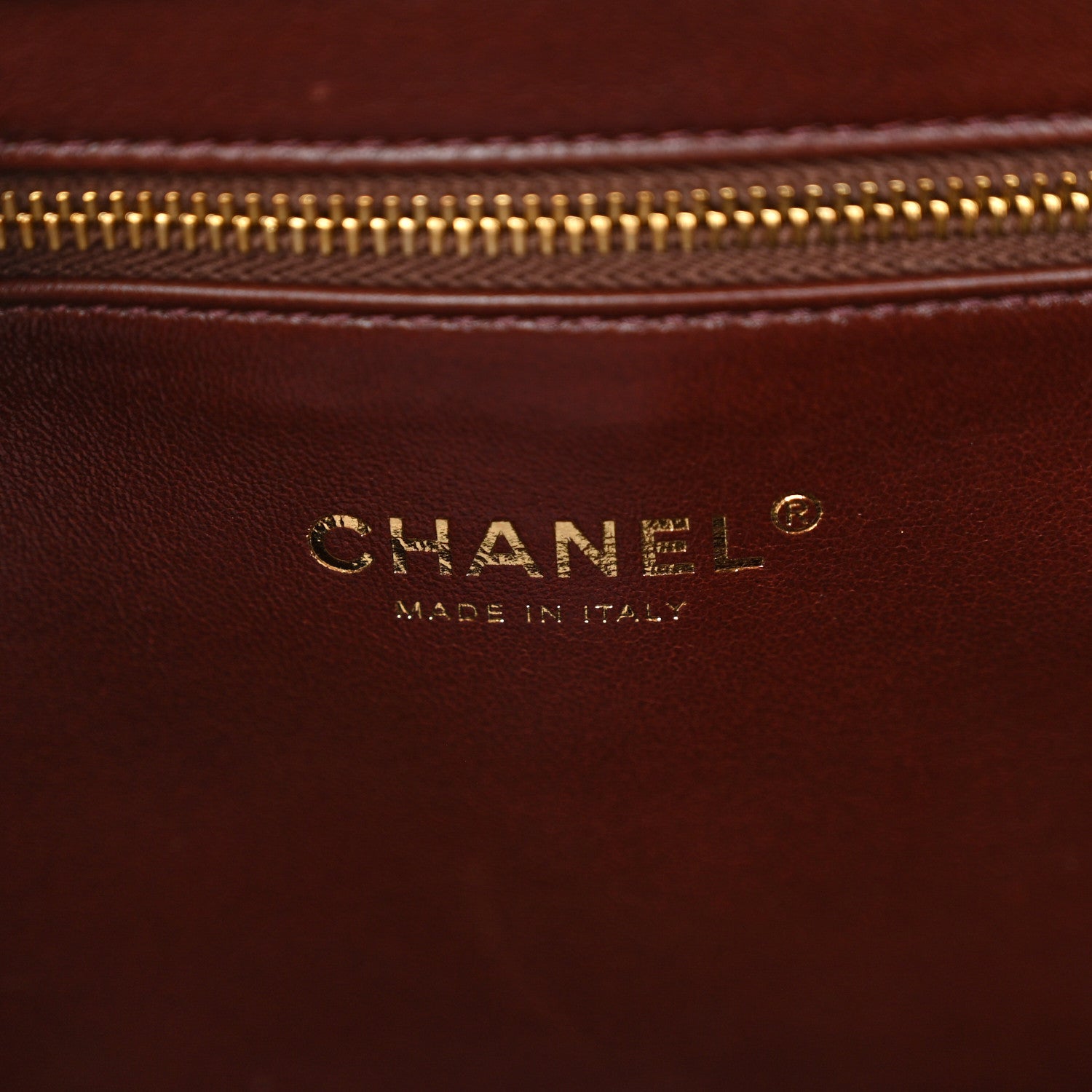 Chanel Shiny Lambskin Quilted Medium Shopping Tote Dark Brown 6 of 11