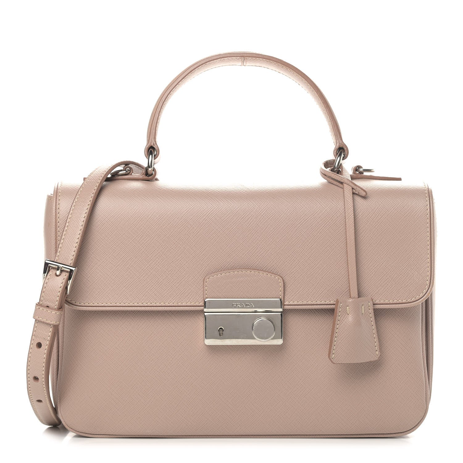 Prada Saffiano Lux Small Sound Top Handle Cammeo 1 of 6
