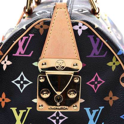 Louis Vuitton Monogram Multicolor Speedy 30 Black 9 of 12
