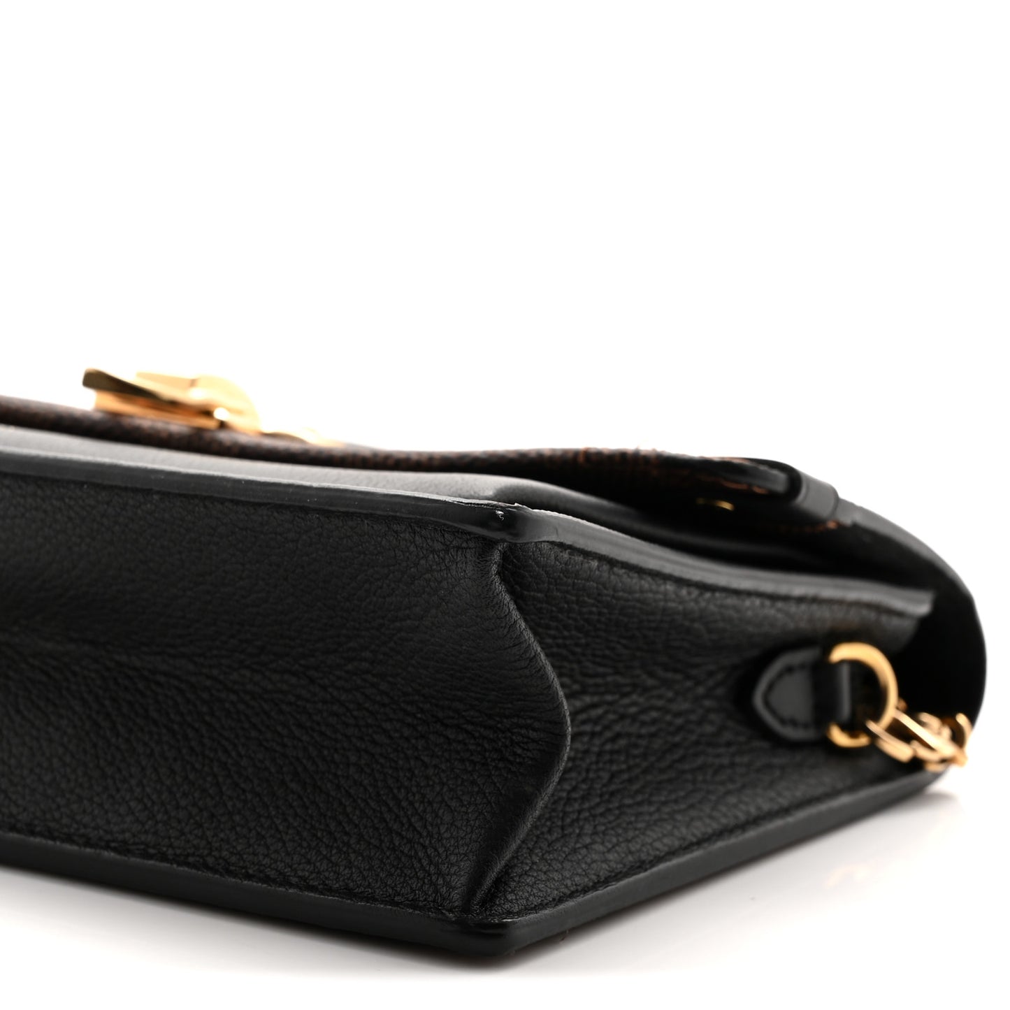 Damier Ebene Vavin Chain Wallet Black
