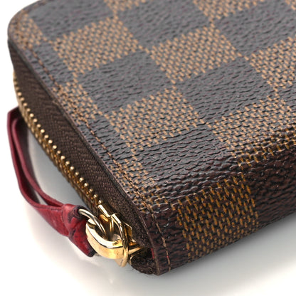 Louis Vuitton Damier Ebene Clemence Wallet Cherry 7 of 8