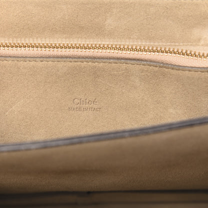 Chloe Calfskin Suede Medium Faye Shoulder Bag Motty Grey 7 of 15