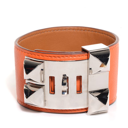 Hermes Swift Collier de Chien CDC Bracelet Large Orange 3 of 7