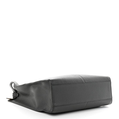 Fendi Cuoio Romano Glazed Fabric FF 1974 Peekaboo X-Lite Fit Asfalto Mou Black 4 of 11