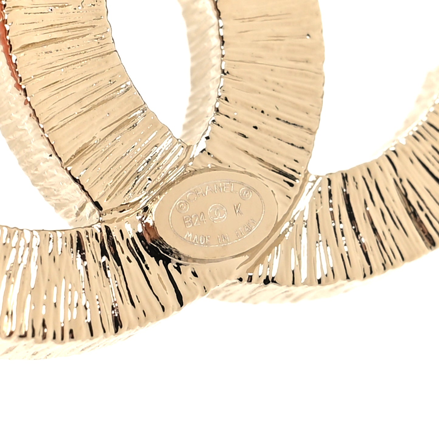 Crystal CC Earrings Silver