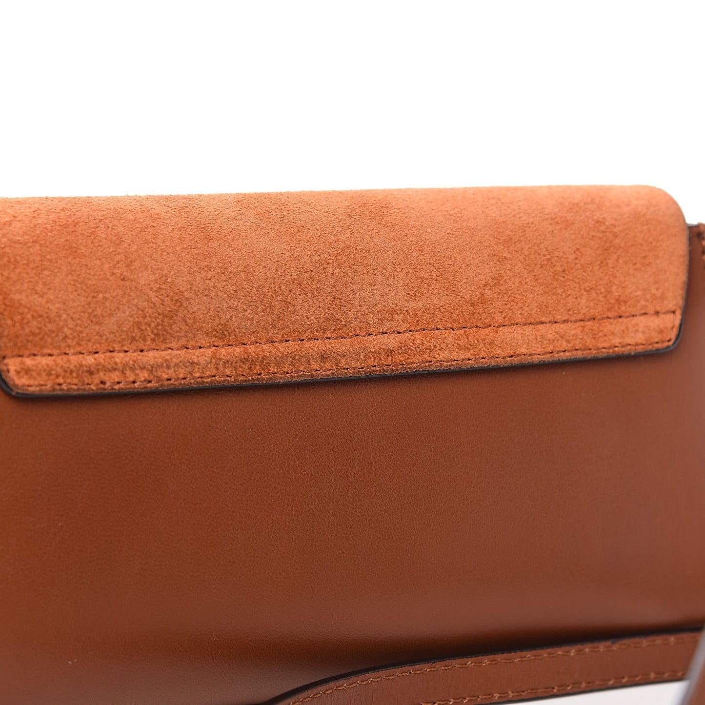 Suede Calfskin Mini Faye Shoulder Bag Tobacco