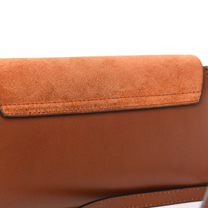 Chloe Suede Calfskin Mini Faye Shoulder Bag Tobacco 10 of 12