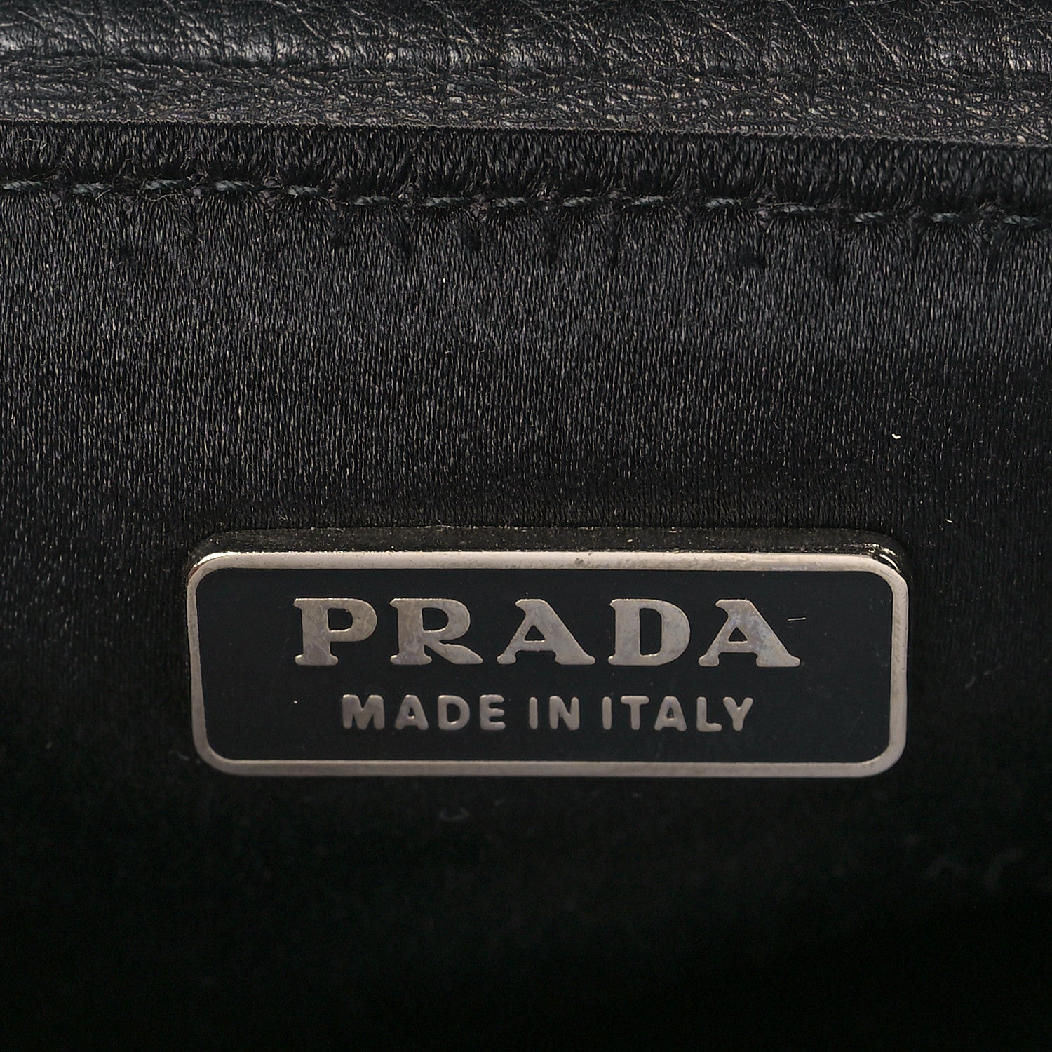 Prada Calfksin Loop Top Handle Bag Black 5 of 8