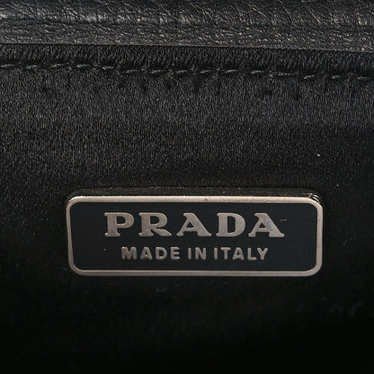 Prada Calfksin Loop Top Handle Bag Black 5 of 8