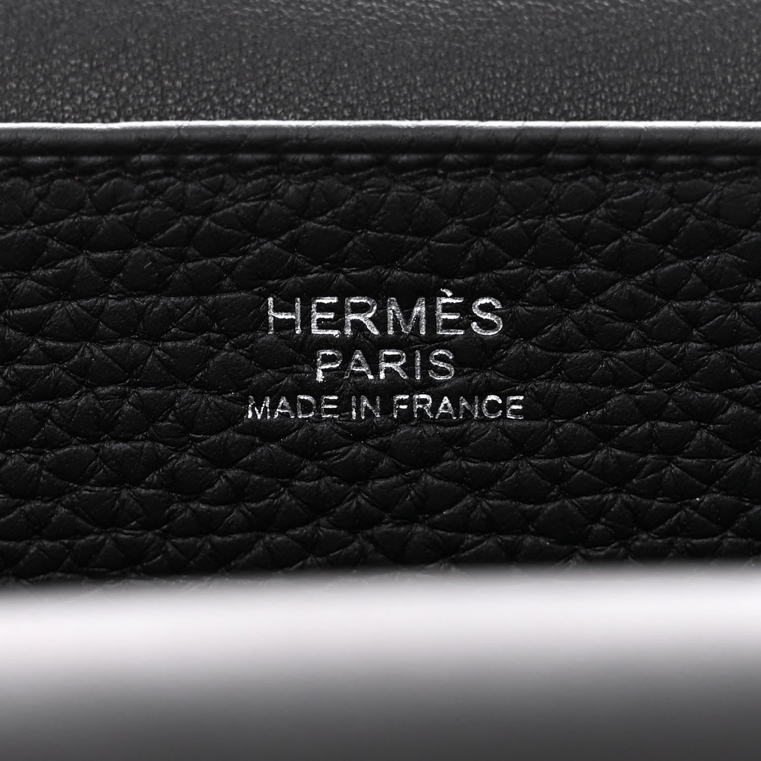 Hermes Taurillon Clemence Halzan 31 GM Black 6 of 10