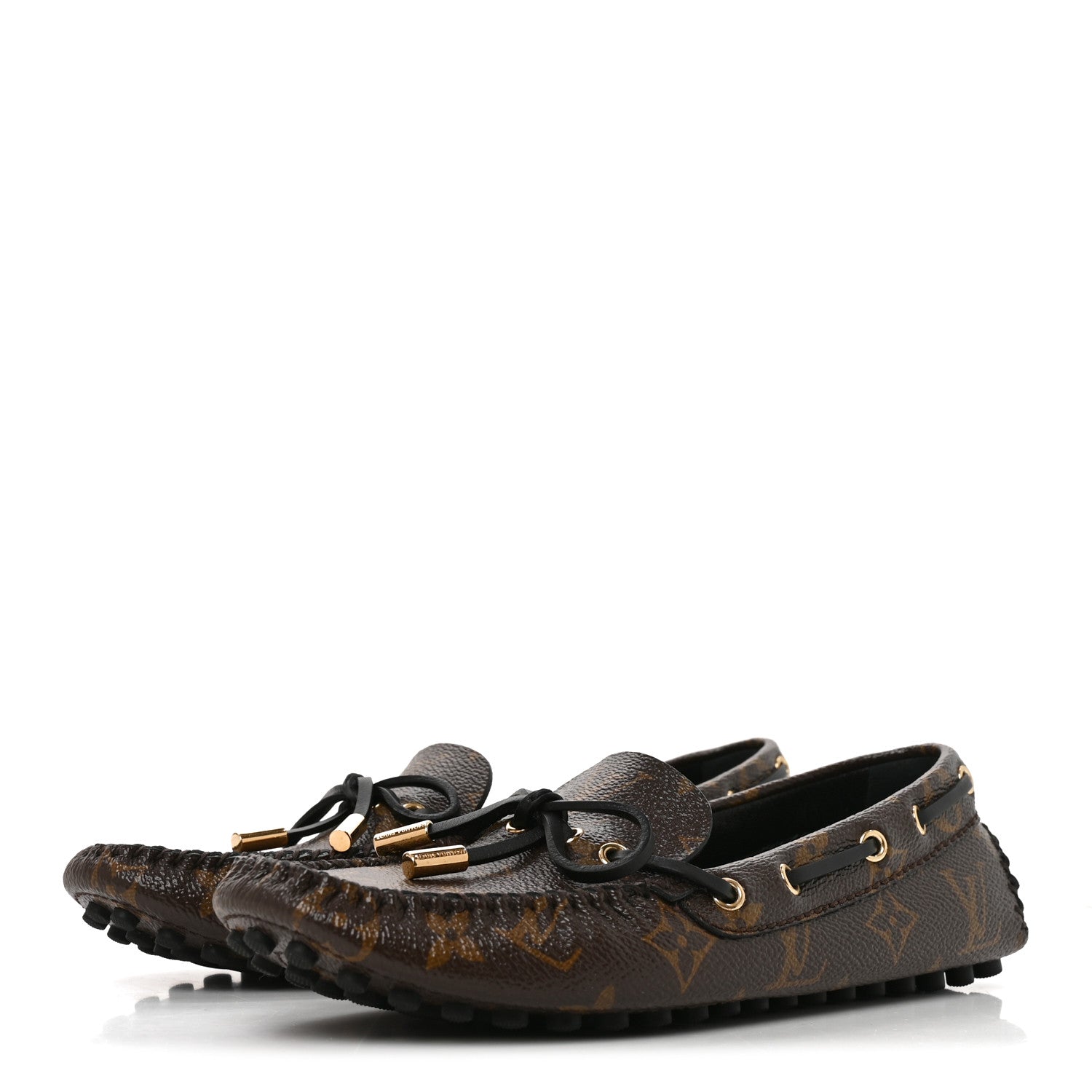 Louis Vuitton Patent Reverse Monogram Gloria Loafers 35.5 4 of 8