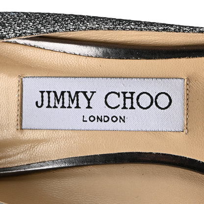Jimmy Choo Glitter Fabric Romy 60 Pumps 37 Silver 8 of 9