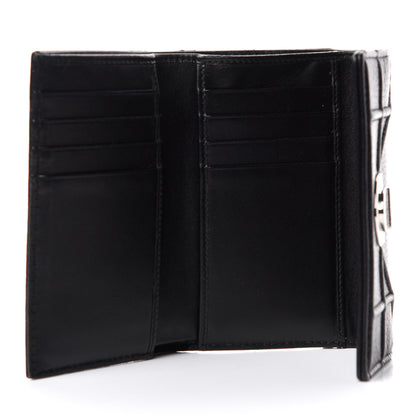 Christian Dior Grained Calfskin Cannage Diorama Elancee Wallet Black 5 of 7