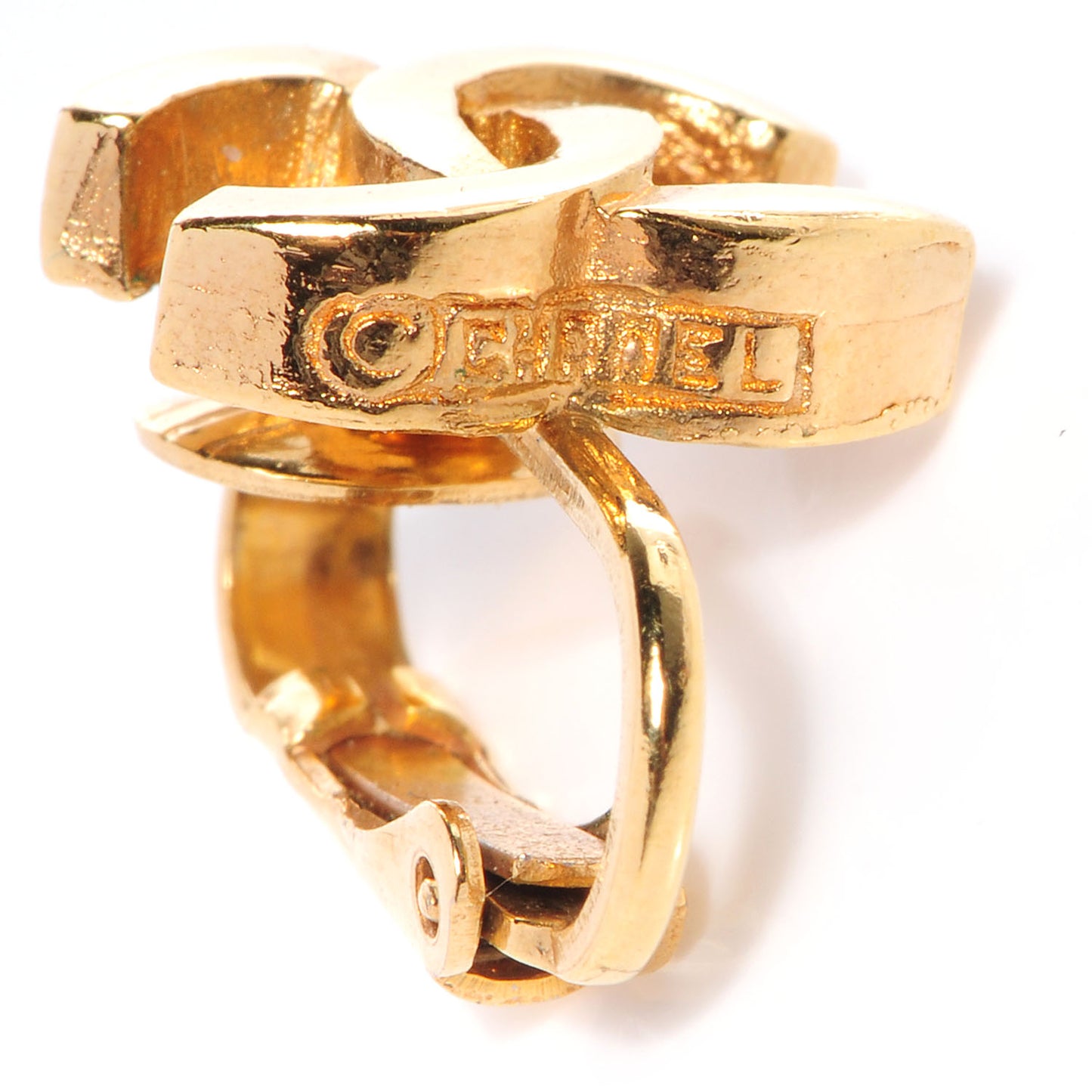 CC Clip On Earrings Gold