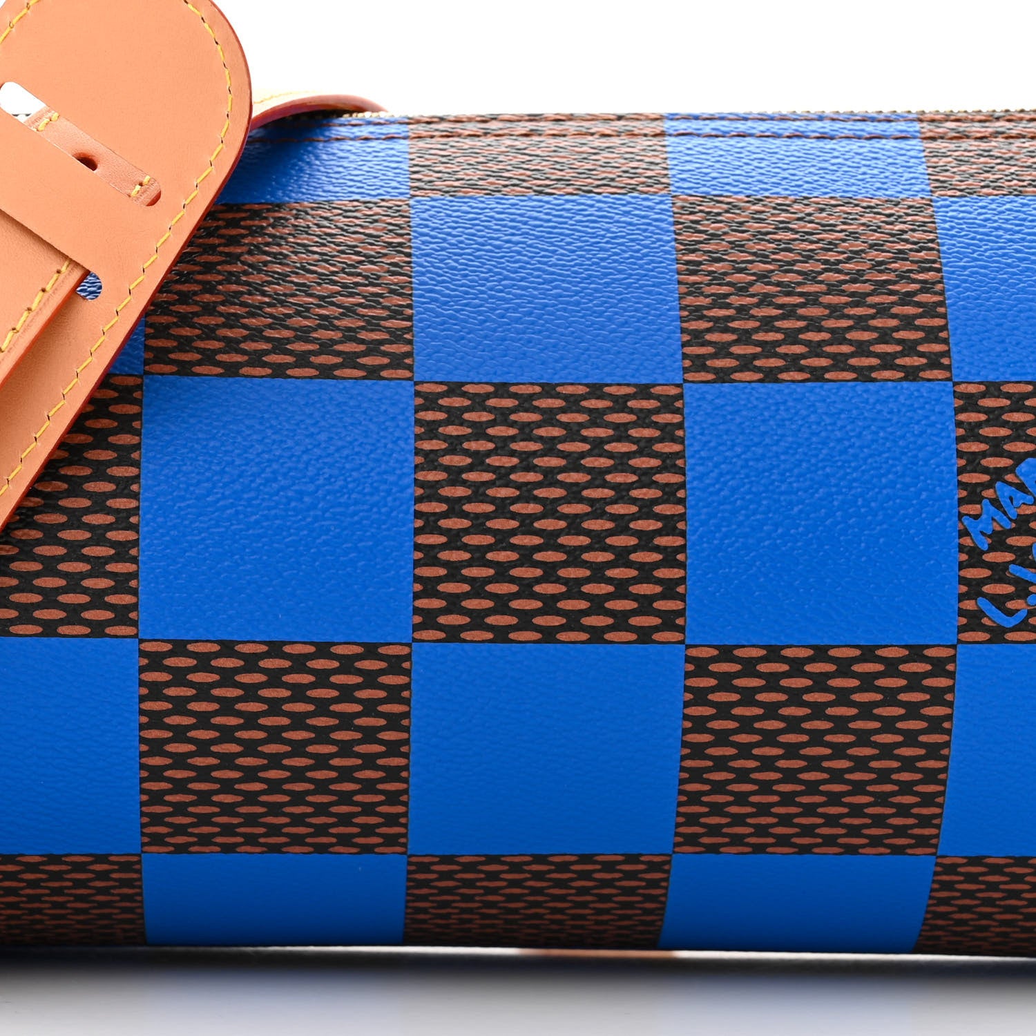 Louis Vuitton Damier Pop Soft Polochon PM Blue 7 of 10