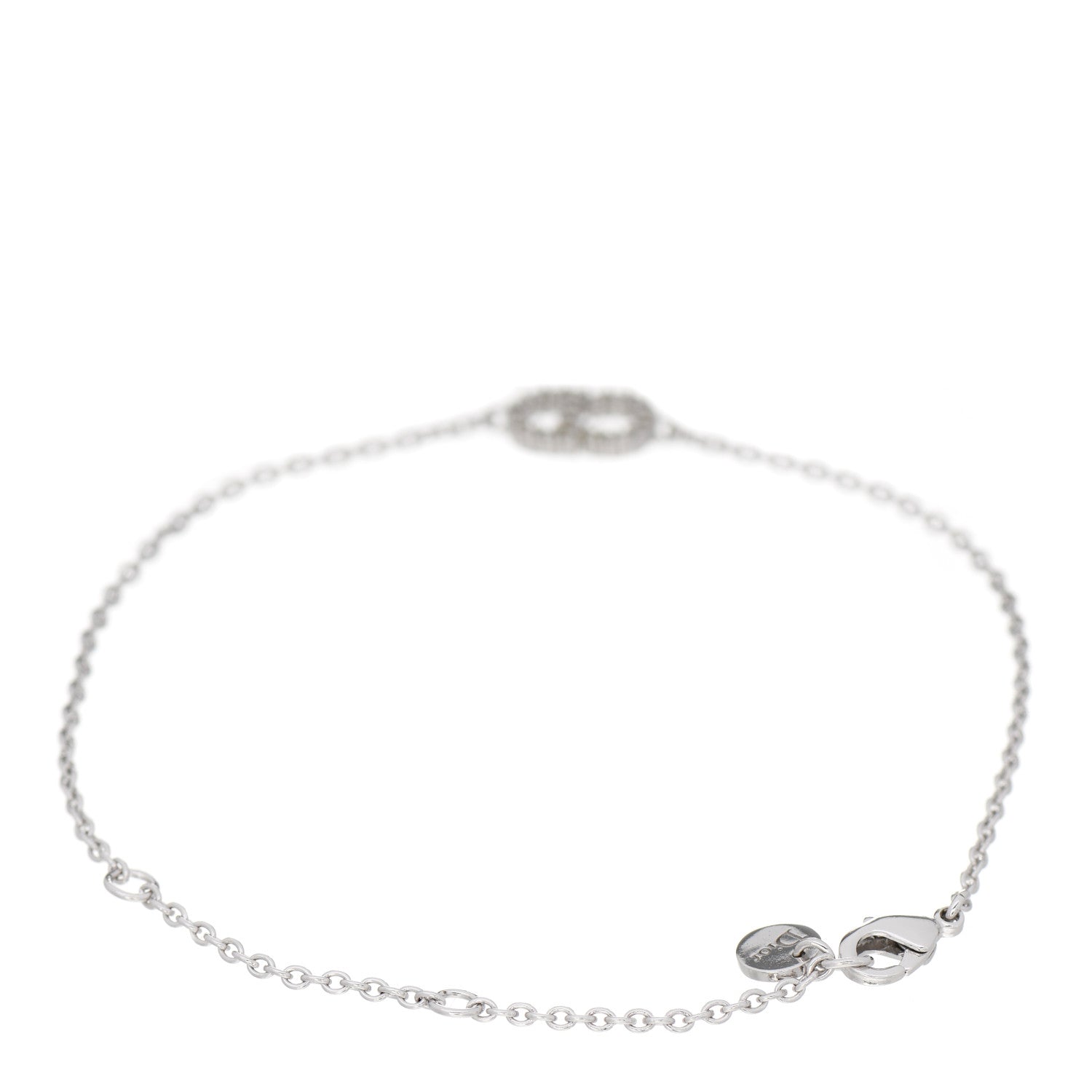 Christian Dior Crystal CD Bracelet Silver 3 of 5