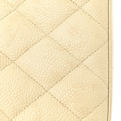 Chanel Caviar Quilted Envelope Flap Crossbody Light Beige 14 of 21