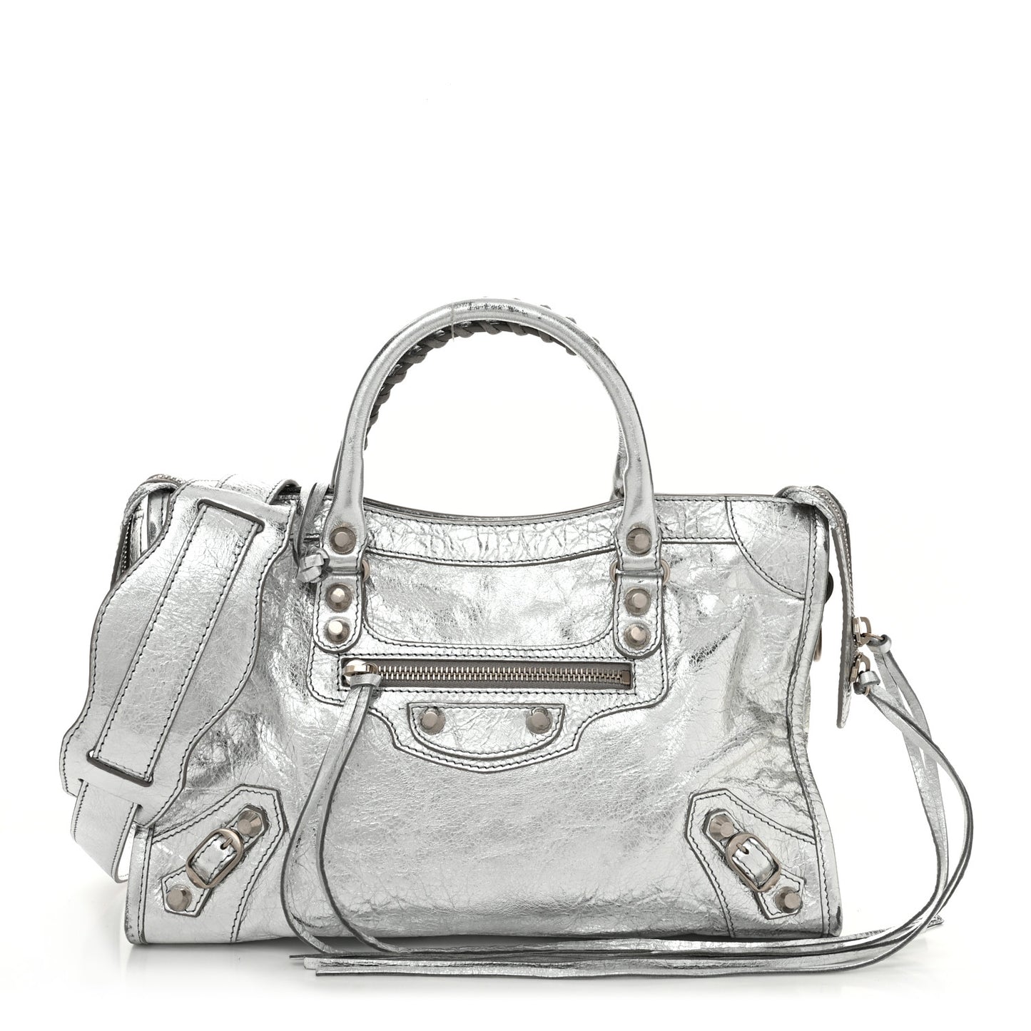 Agneau Classic Silver Hardware S City Aluminum