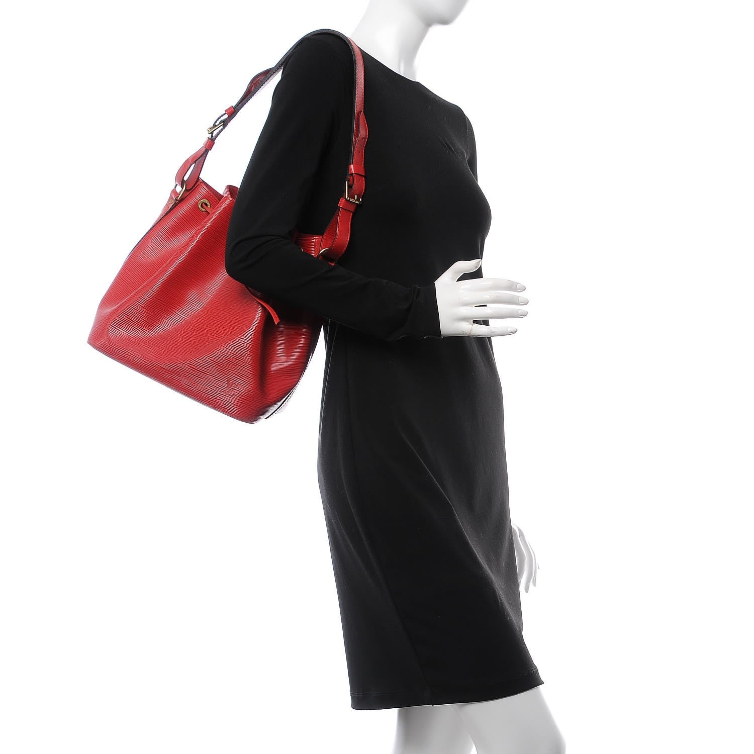 Louis Vuitton Epi Petit Noe Castillan Red 2 of 12