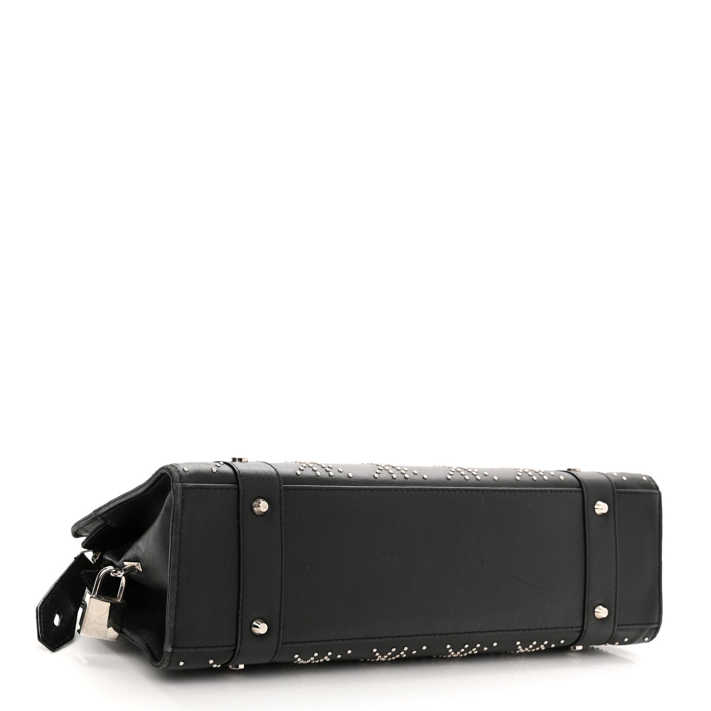 Lambskin Cannage Studded East West Lady Dior Black