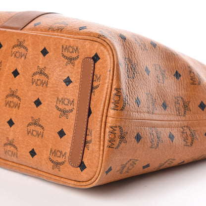 MCM Visetos Medium Liz Reversible Shopper Tote Cognac 11 of 17