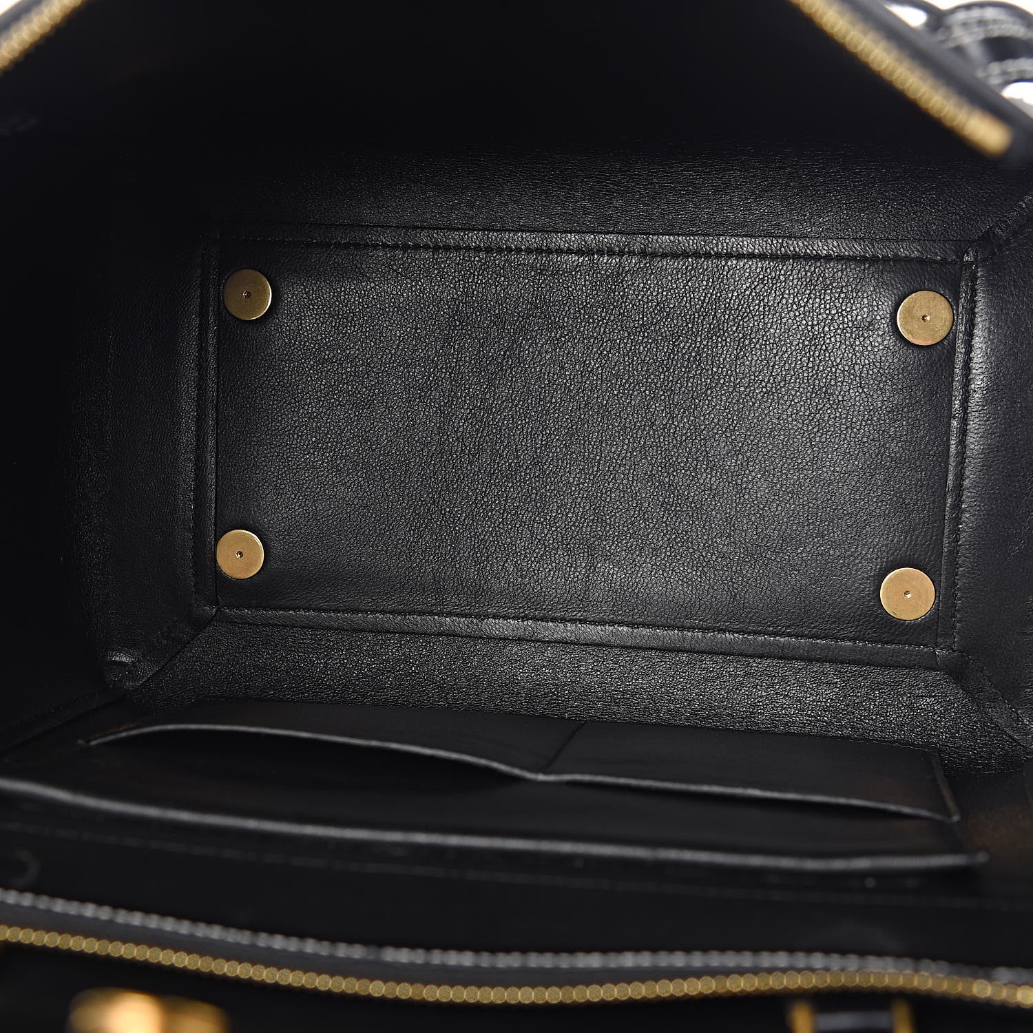 Celine Smooth Calfskin Double Stitching Mini Belt Bag Black 5 of 10
