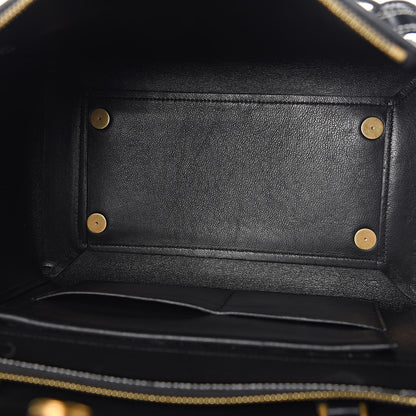 Celine Smooth Calfskin Double Stitching Mini Belt Bag Black 5 of 10