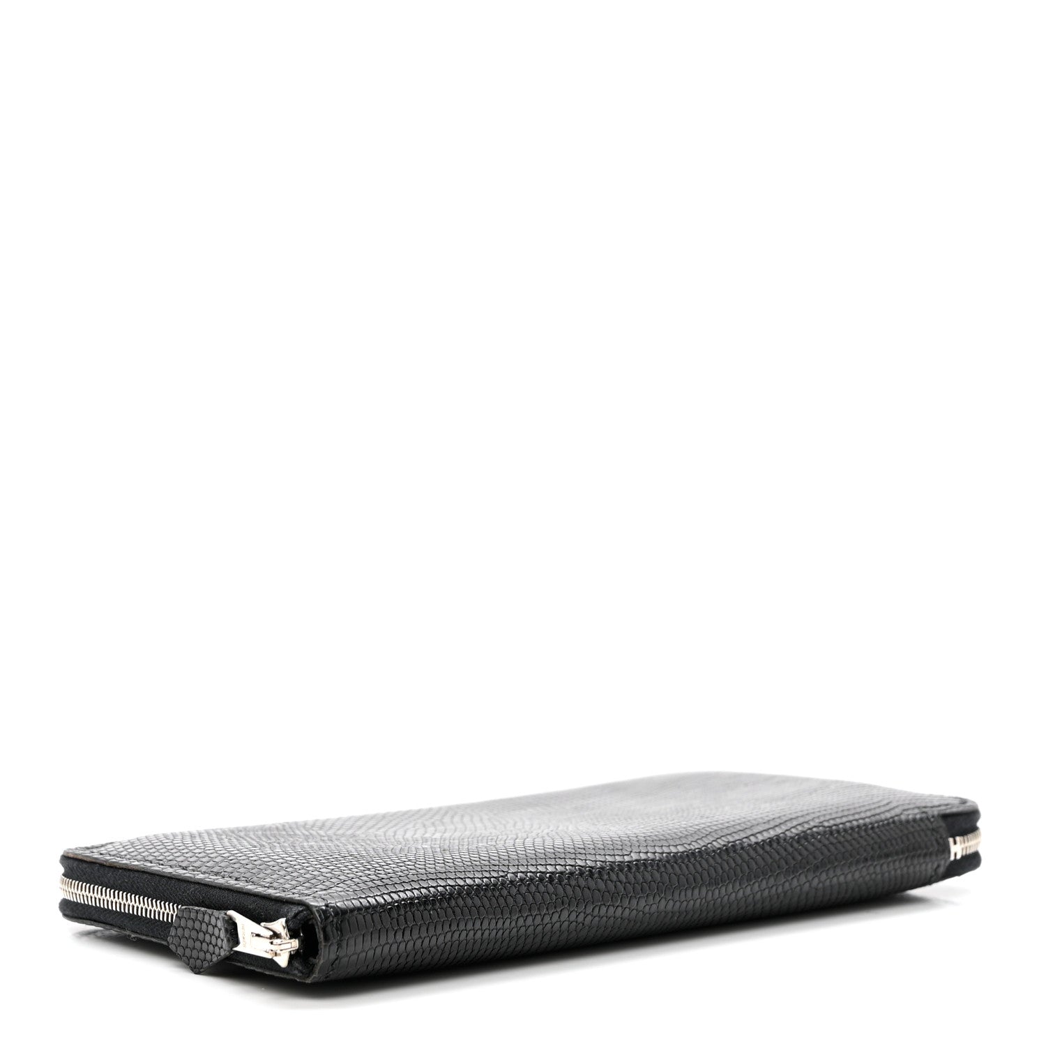Hermes Lizard Azap Wallet Black 4 of 7