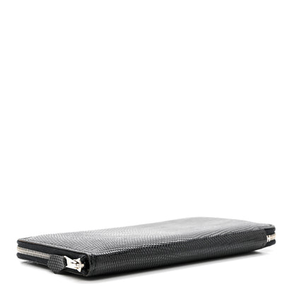 Hermes Lizard Azap Wallet Black 4 of 7