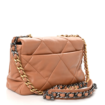 Chanel Lambskin Quilted Medium Chanel 19 Flap Brown 3 of 10