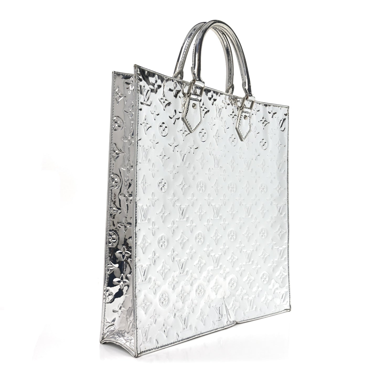 Monogram Miroir Sac Plat Silver